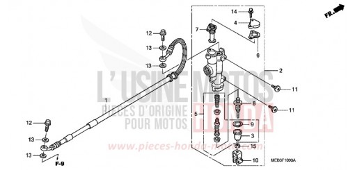 RR. BRAKE MASTER CYLINDER CRF450R4 de 2004